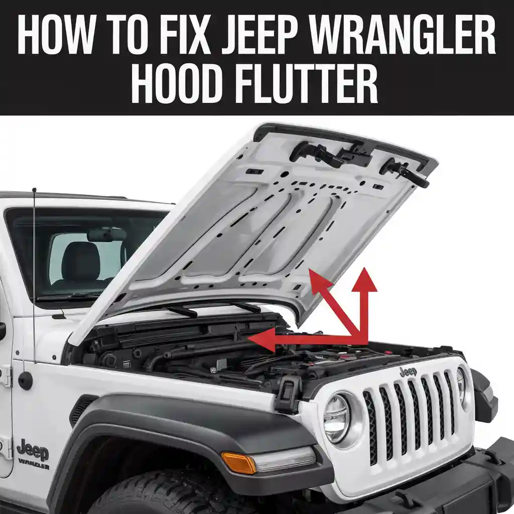 how to fix jeep wrangler hood flutter