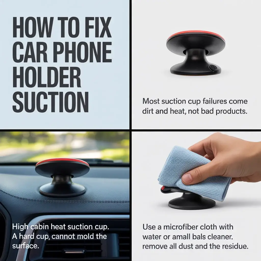 How to Fix Car Phone Holder Suction