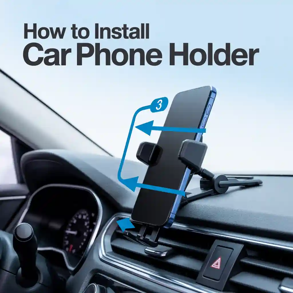 how to install car phone holder
