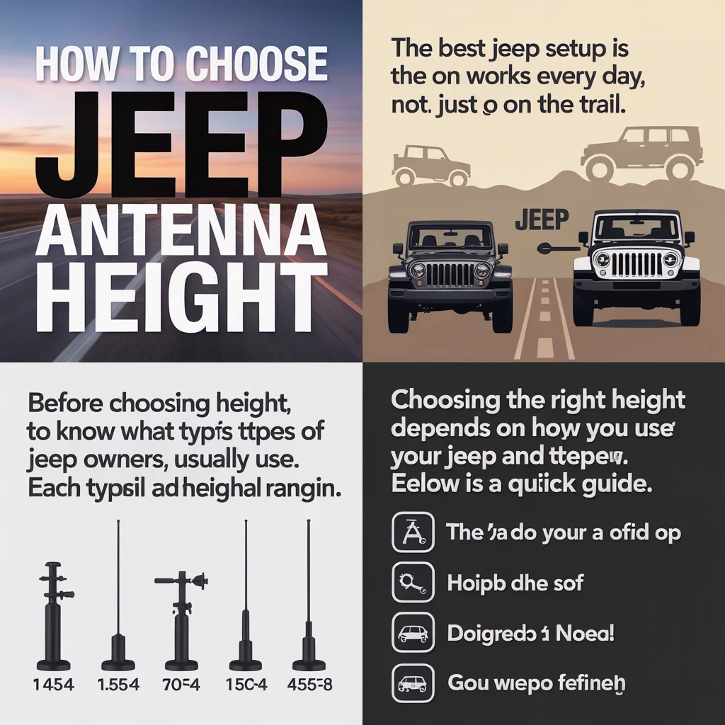 How to Choose Jeep Antenna Height