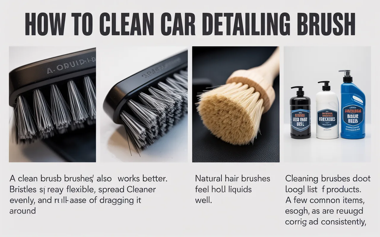 How to Clean Car Detailing Brush