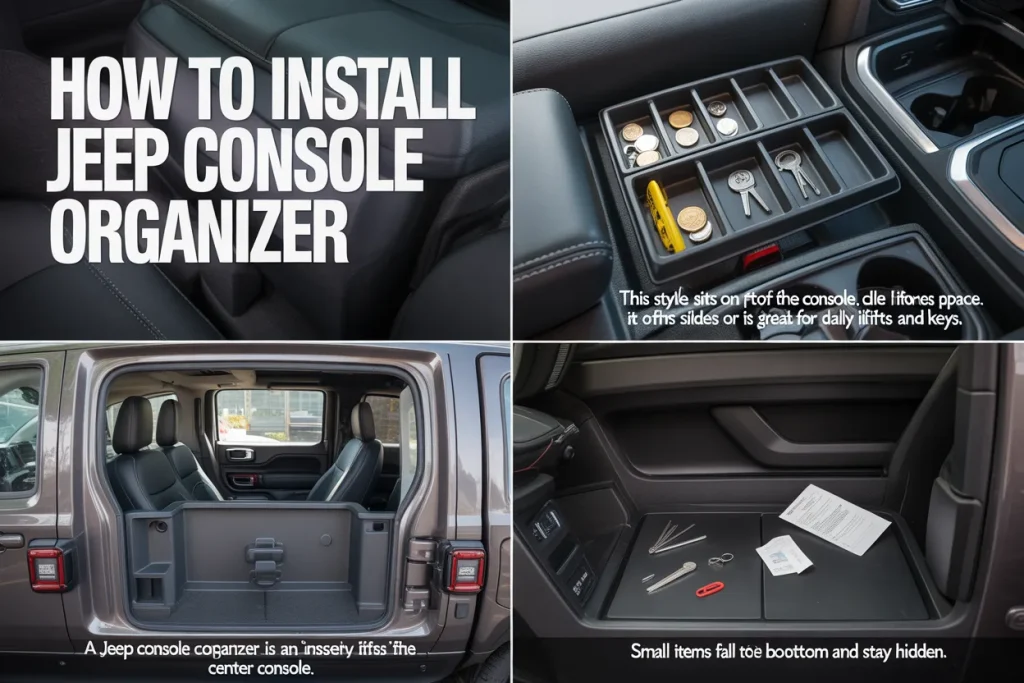 How to Install Jeep Console Organizer
