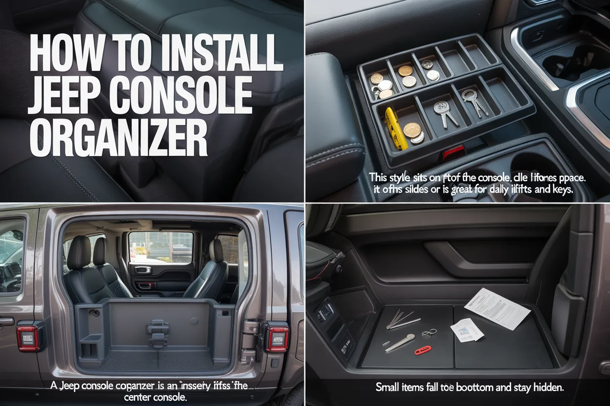 How to Install Jeep Console Organizer