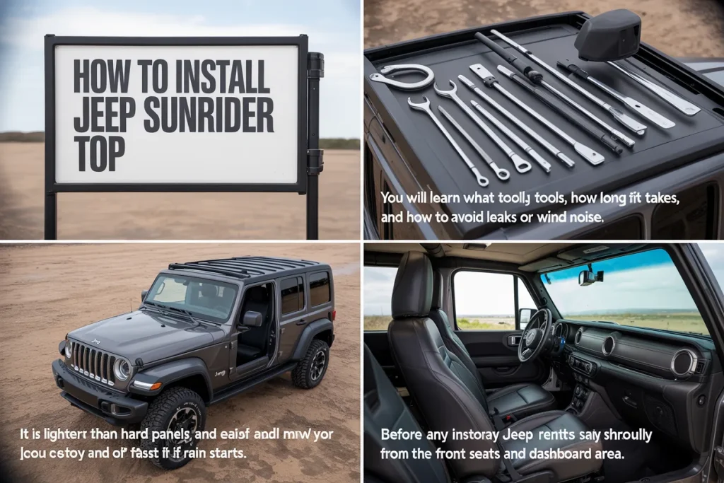 How to Install Jeep Sunrider Top