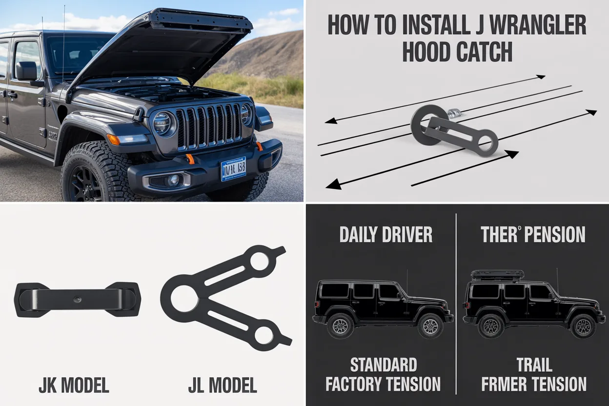 How to Install Jeep Wrangler Hood Catch