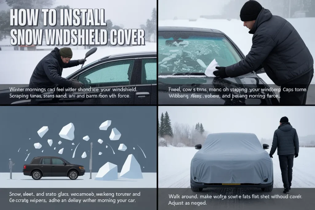 How to Install Snow Windshield Cover
