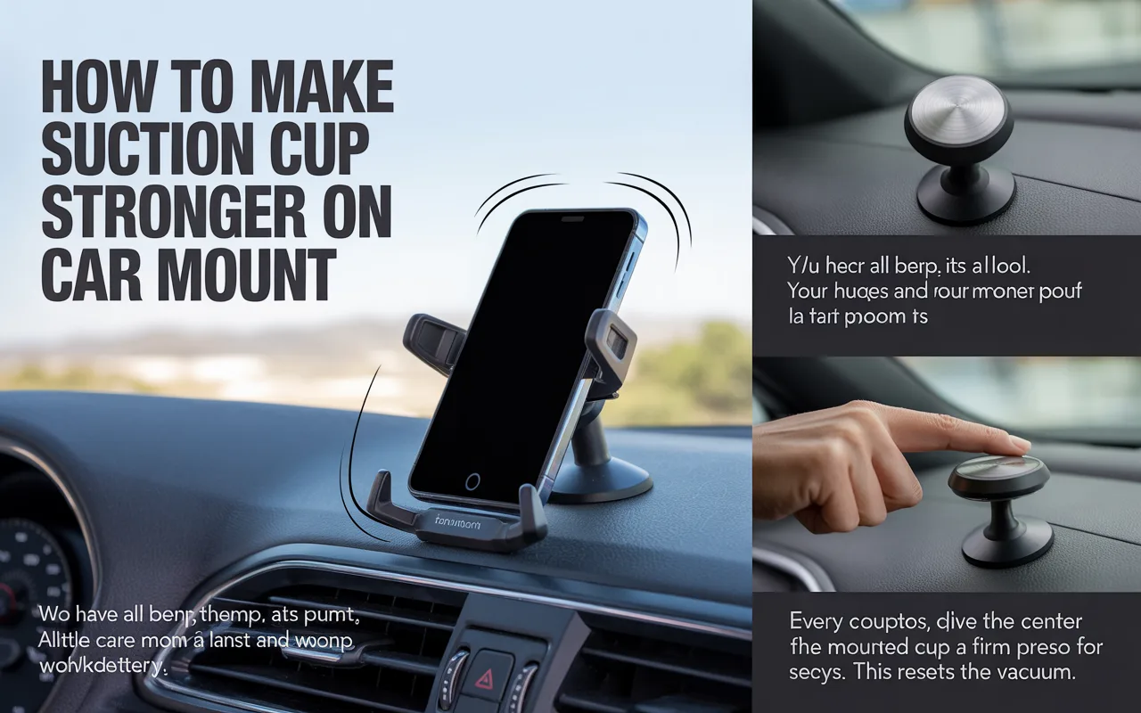 How to Make Suction Cup Stronger on Car Mount
