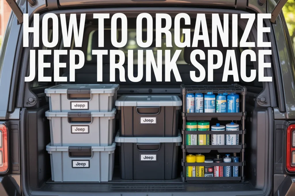 How to Organize Jeep Trunk Space