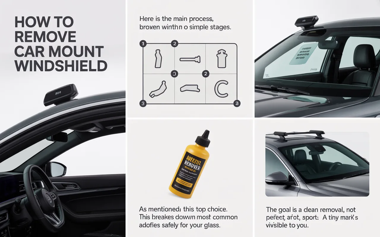 How to Remove Car Mount From Windshield