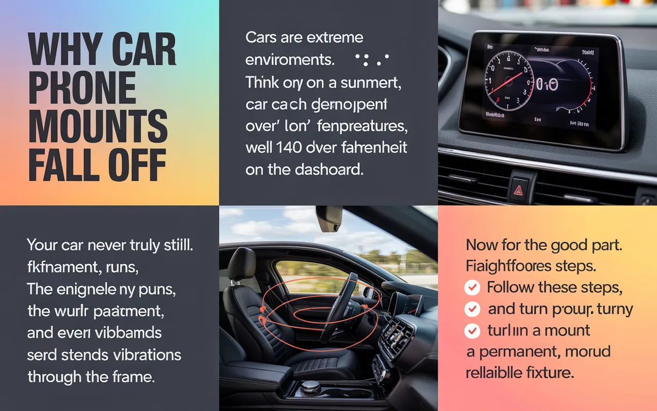 Why Car Phone Mounts Fall Off