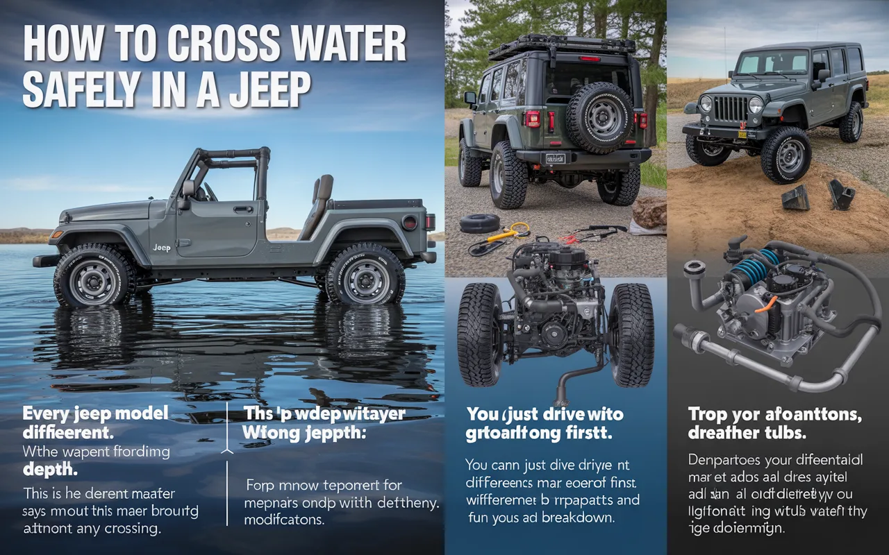 How To Cross Water Safely In A Jeep