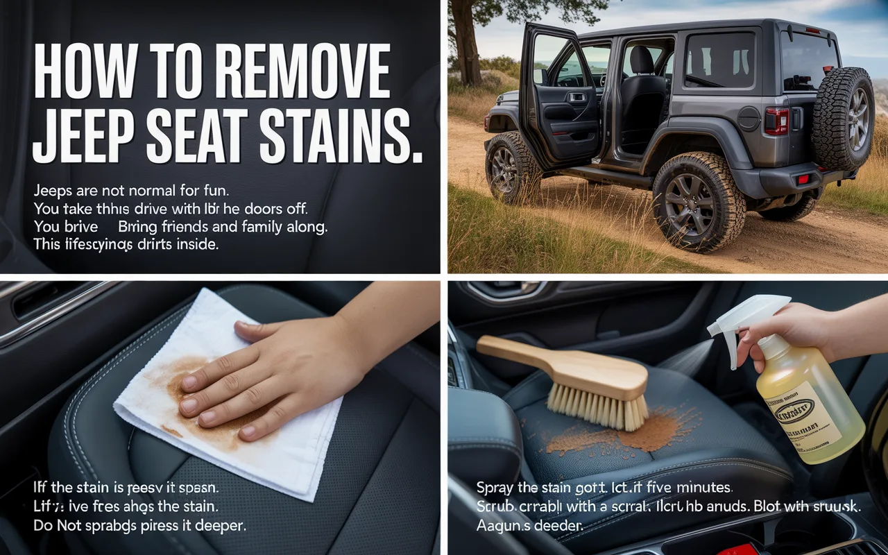 How To Remove Jeep Seat Stains