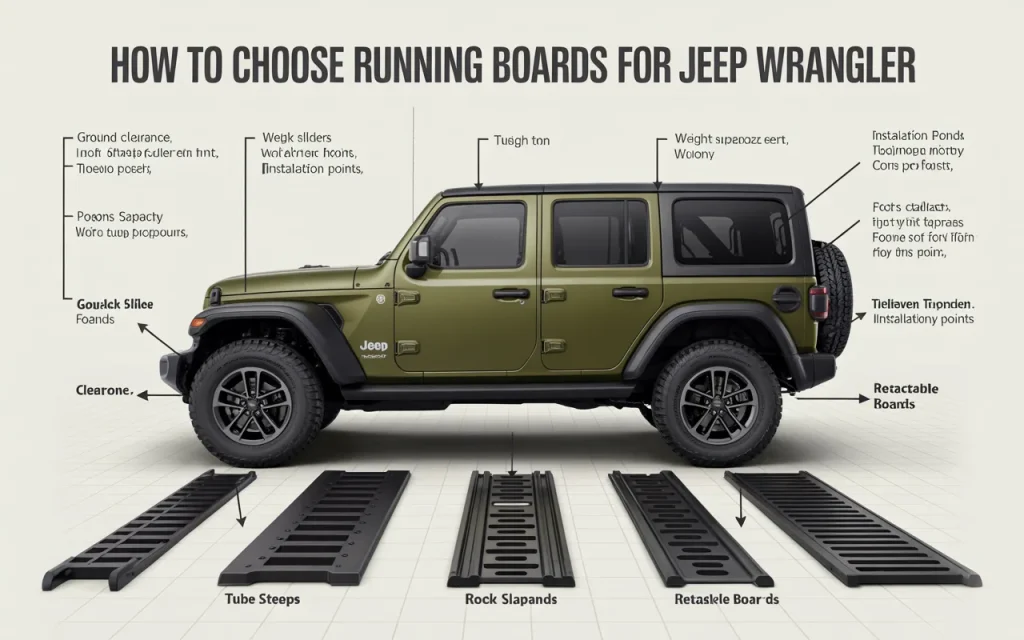 How to Choose Running Boards for Jeep Wrangler