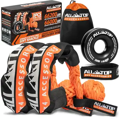Top-rated winch recovery kits with soft shackles