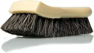 Chemical Guys Long Bristle Horse Hair Leather Cleaning Brush - Leather Brush to Gently Clean Car Interiors, Furniture, Sneakers, Boots, and More - Safe for Natural, Synthetic, Faux